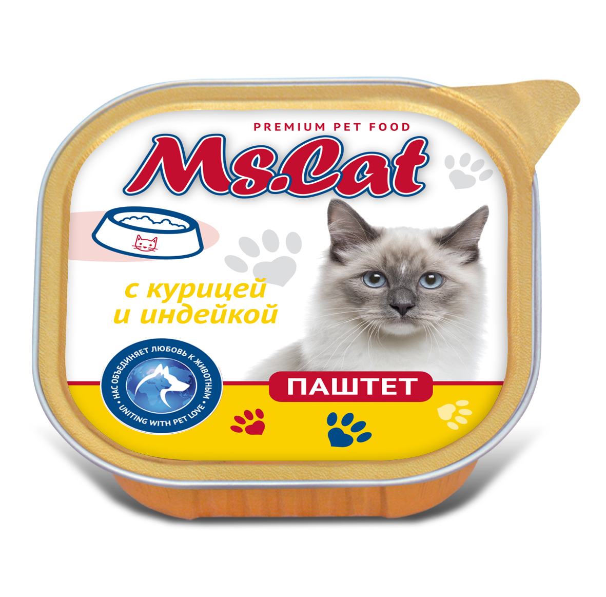 картинка Ms.Cat Паштет с курицей и индейкой 100 гр (ламистр) от магазина PFMrus