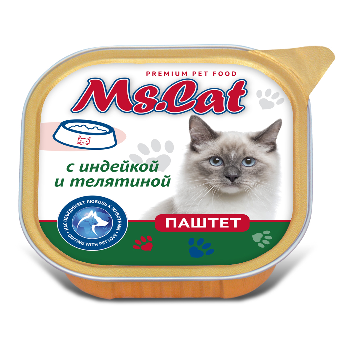 картинка Ms.Cat Паштет с индейкой и телятиной  100 гр (ламистр) от магазина PFMrus